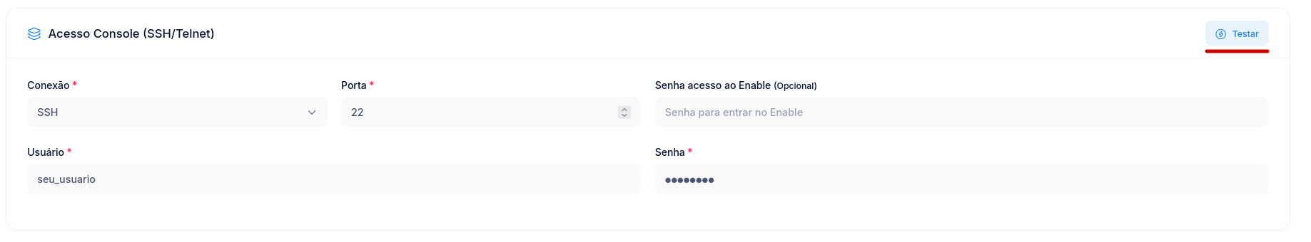 Acesso Console