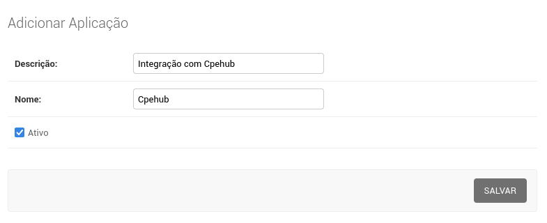 Criando Aplicação