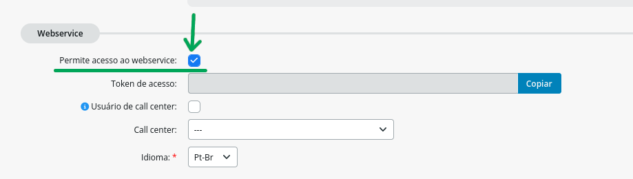 Allow webservice access